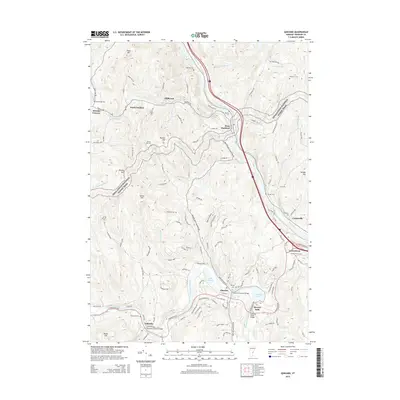 2015 Map of Quechee, 2015 Print