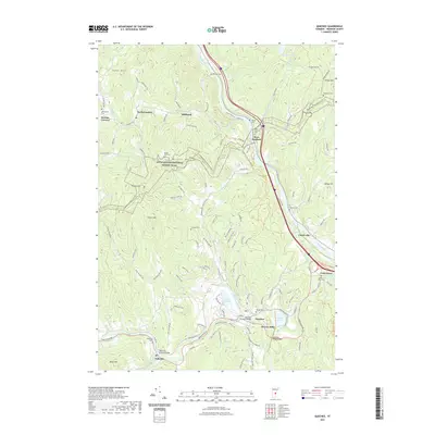 2021 Map of Quechee, 2021 Print