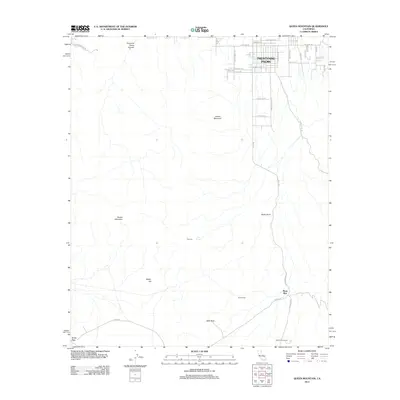 2012 Map of Queen Mountain, 2012 Print