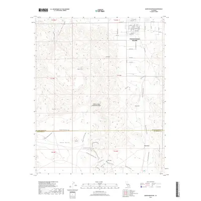 2018 Map of Queen Mountain, 2018 Print