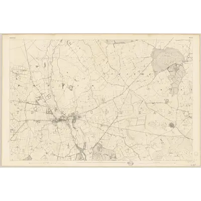 1839 Map of Queen's County - Sheet 13, 1841 Print