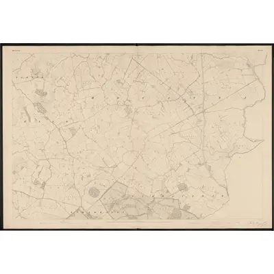 1839 Map of Queen's County - Sheet 14, 1852 Print