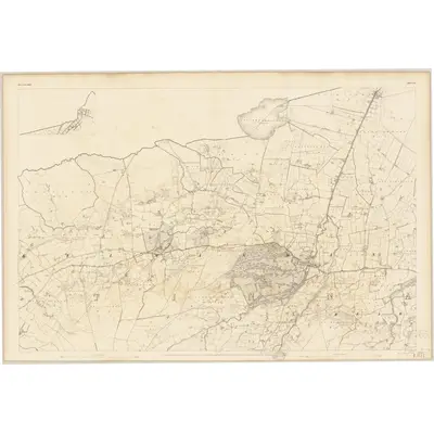 1839 Map of Queen's County - Sheet 2 [with inset 2A], 1841 Print