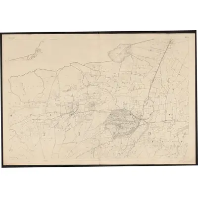 1839 Map of Queen's County - Sheet 2 [with inset 2A], 1849 Print