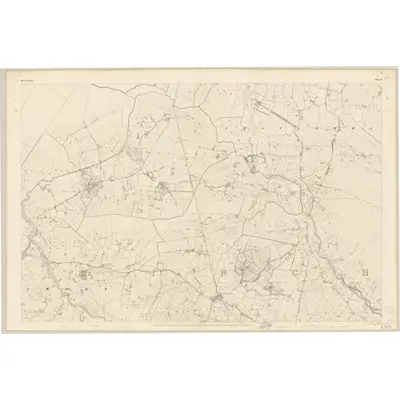 1839 Map of Queen's County - Sheet 3, 1841 Print