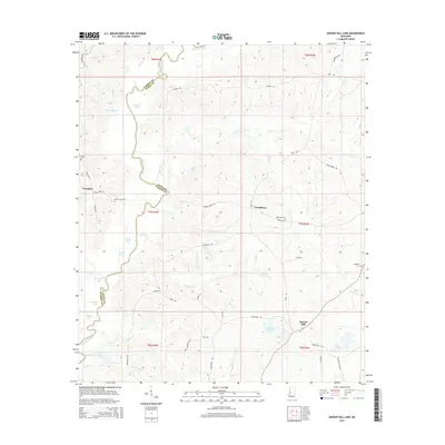 2015 Map of Queens Hill Lake, 2015 Print