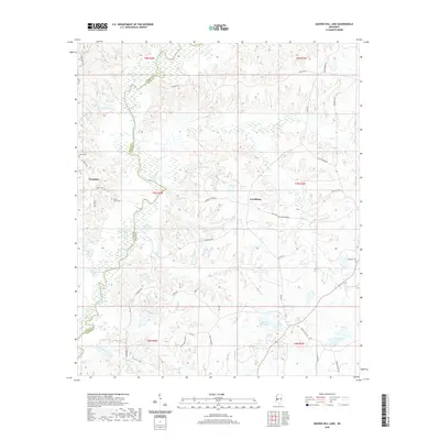 2020 Map of Queens Hill Lake, 2020 Print