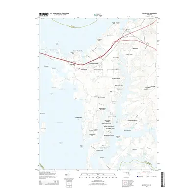 2014 Map of Queenstown, 2014 Print