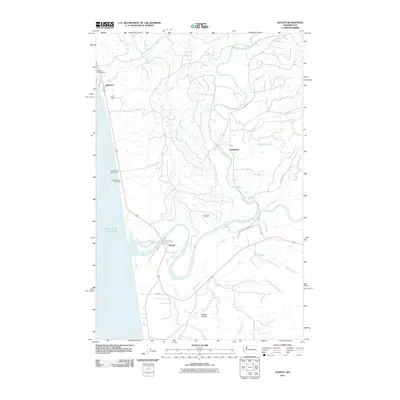 2011 Map of Queets, 2011 Print