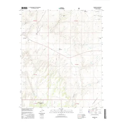 2017 Map of Quemado, 2017 Print