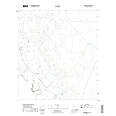 2019 Map of Quemado East, 2019 Print