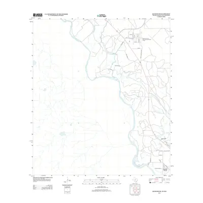 2012 Map of Quemado SE, 2012 Print
