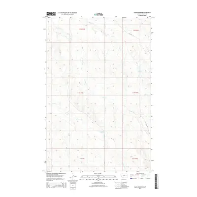 2014 Map of Quick Reservoir, 2014 Print