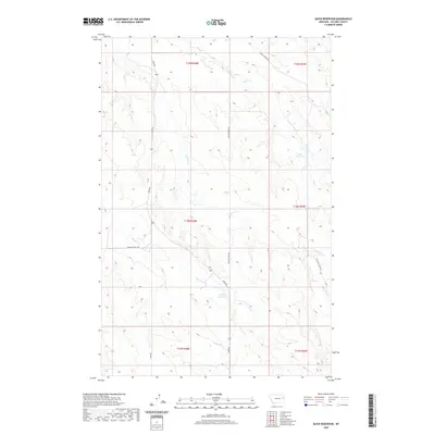 2020 Map of Quick Reservoir, 2020 Print