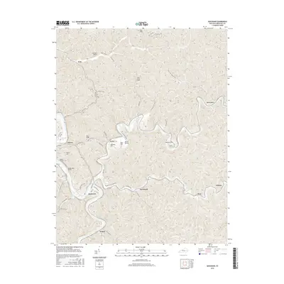 2016 Map of Quicksand, 2016 Print