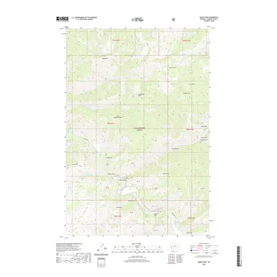 2020 Map of Quigg Peak, 2020 Print