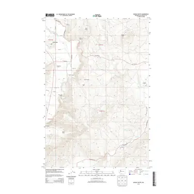 2014 Map of Quigley Butte, 2014 Print