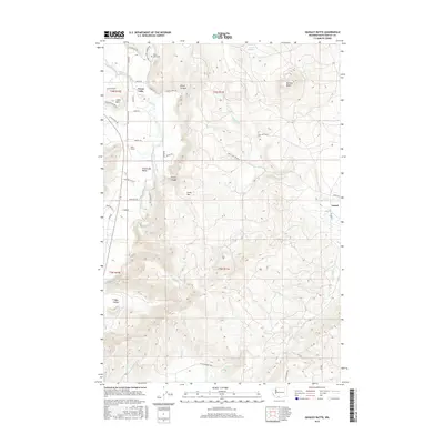 2017 Map of Quigley Butte, 2017 Print