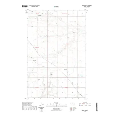 2020 Map of Quigley Coulee, 2020 Print