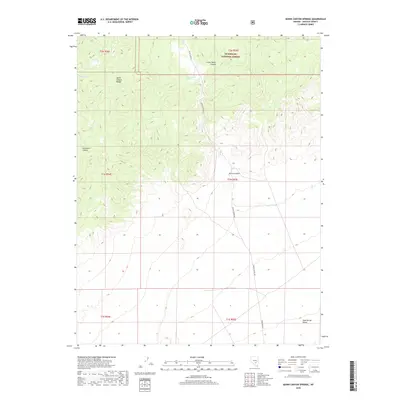 2018 Map of Quinn Canyon Springs, 2018 Print
