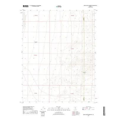 2018 Map of Quinn Canyon Springs NW, 2018 Print