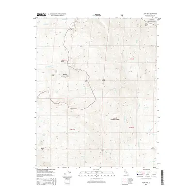 2015 Map of Quinn Peak, 2015 Print