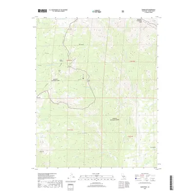 2018 Map of Quinn Peak, 2018 Print