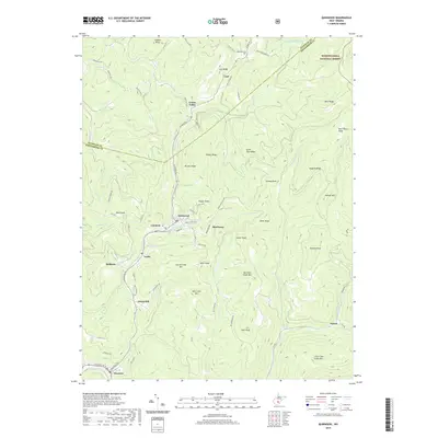 2019 Map of Quinwood, 2019 Print