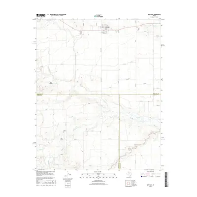 2016 Map of Quitaque, 2016 Print