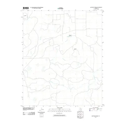 2010 Map of Quitaque Peaks, 2010 Print