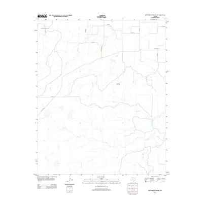 2012 Map of Quitaque Peaks, 2012 Print