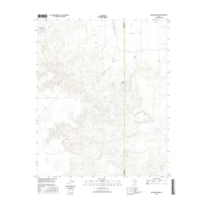 2016 Map of Quitaque Peaks, 2016 Print