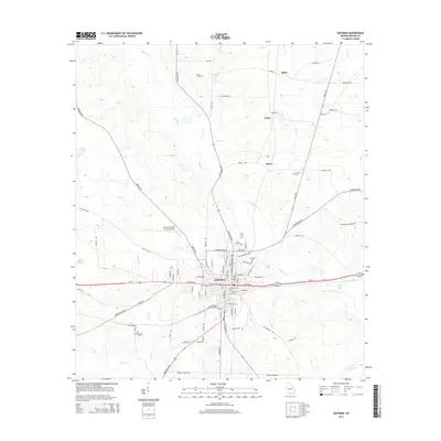 2014 Map of Quitman, 2014 Print