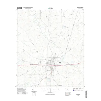 2017 Map of Quitman, 2017 Print