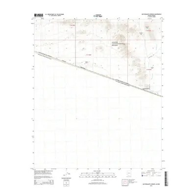 2014 Map of Quitobaquito Springs, 2014 Print