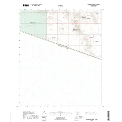 2018 Map of Quitobaquito Springs, 2018 Print