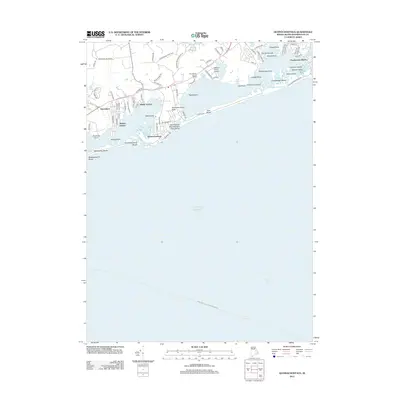 2012 Map of Quonochontaug, 2012 Print