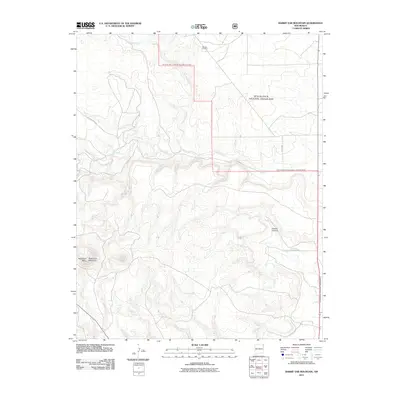 2011 Map of Rabbit Ear Mountain, 2011 Print