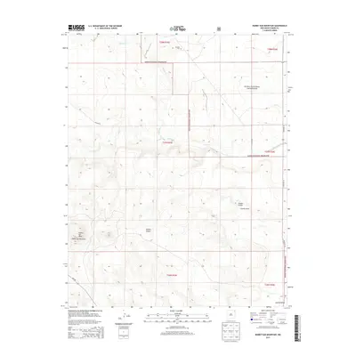 2013 Map of Rabbit Ear Mountain, 2013 Print