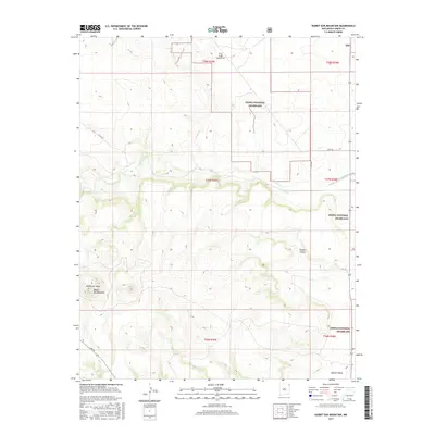 2017 Map of Rabbit Ear Mountain, 2017 Print