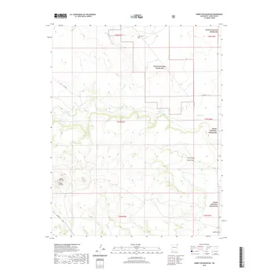 2020 Map of Rabbit Ear Mountain, 2020 Print