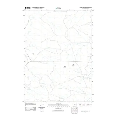 2012 Map of Rabbit Mountains, 2012 Print