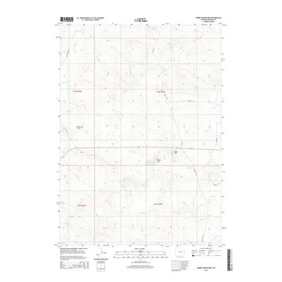 2015 Map of Rabbit Mountains, 2015 Print