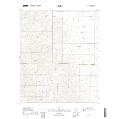 2018 Map of Rabbit Peak, 2018 Print