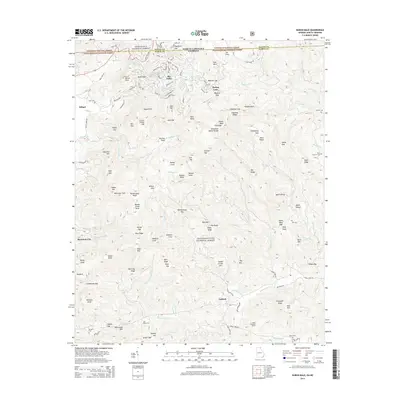 2014 Map of Rabun Bald, 2014 Print