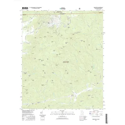 2017 Map of Rabun Bald, 2017 Print