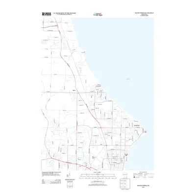 2013 Map of Racine North, 2013 Print