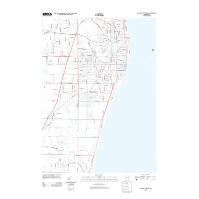 2013 Map of Racine South, 2013 Print