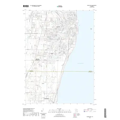 2018 Map of Racine South, 2018 Print