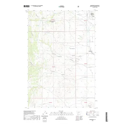 2020 Map of Radersburg, 2020 Print